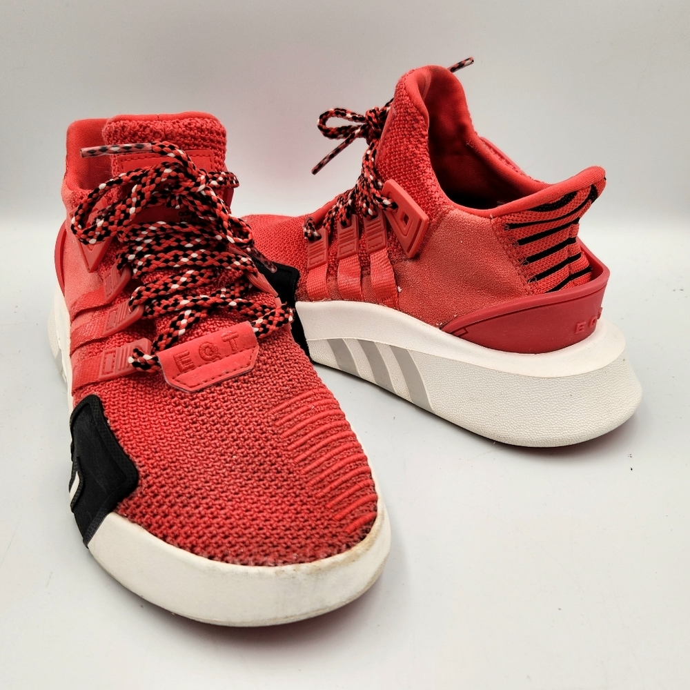Adidas EQT ADV 91-18 Youth 5.5 Womens 6.5 Red Basketball Sneaker Shoe Mid Mesh